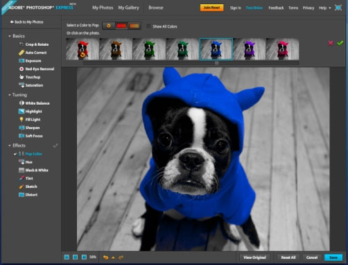 Закуск Adobe в Интернете бета-тестирования бесплатной версии нового редактора Photoshop