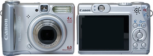  Canon PowerShot A540  Imaging Resource